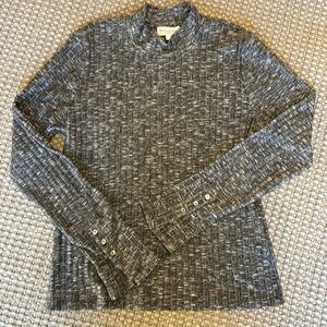 Evereve Michael Stars Opal Luxe Jasper Rib Top size Large